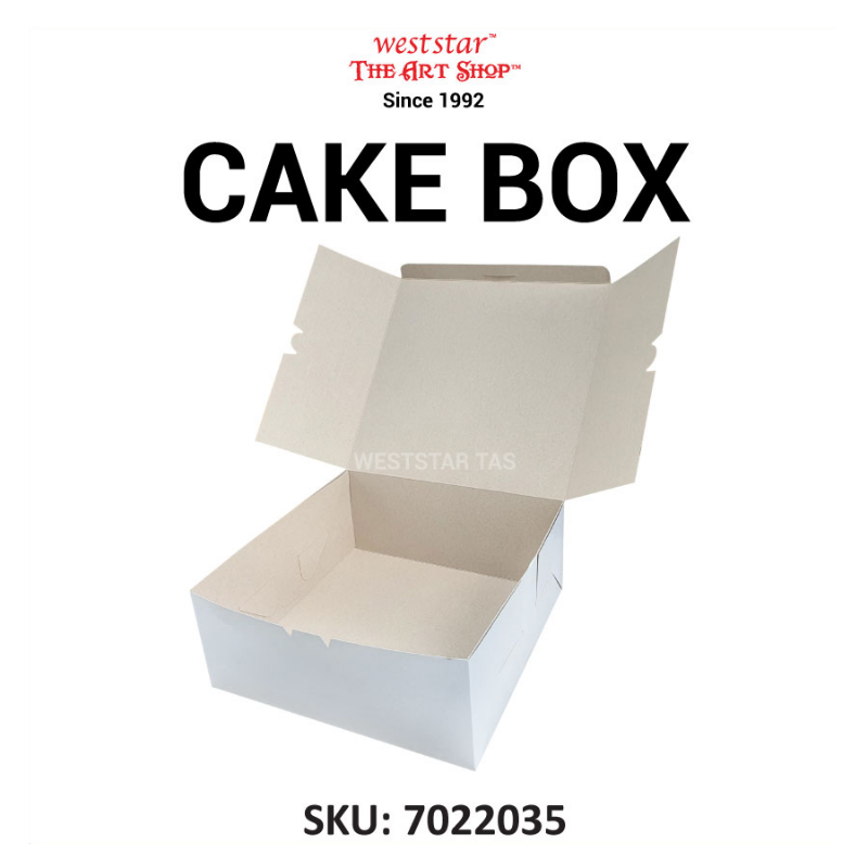 White Cake Box 12x12x5inch (30x30x12cm)