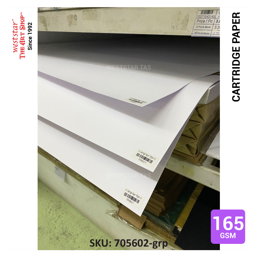 A1 Cartridge Paper, A1 Drawing paper A1 (165gsm) Loose Sheets