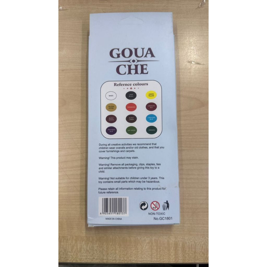 Acrylic Paint Set Watercolour Paint Gouache Paint Set Oil Paint Set of 12c x 12ml