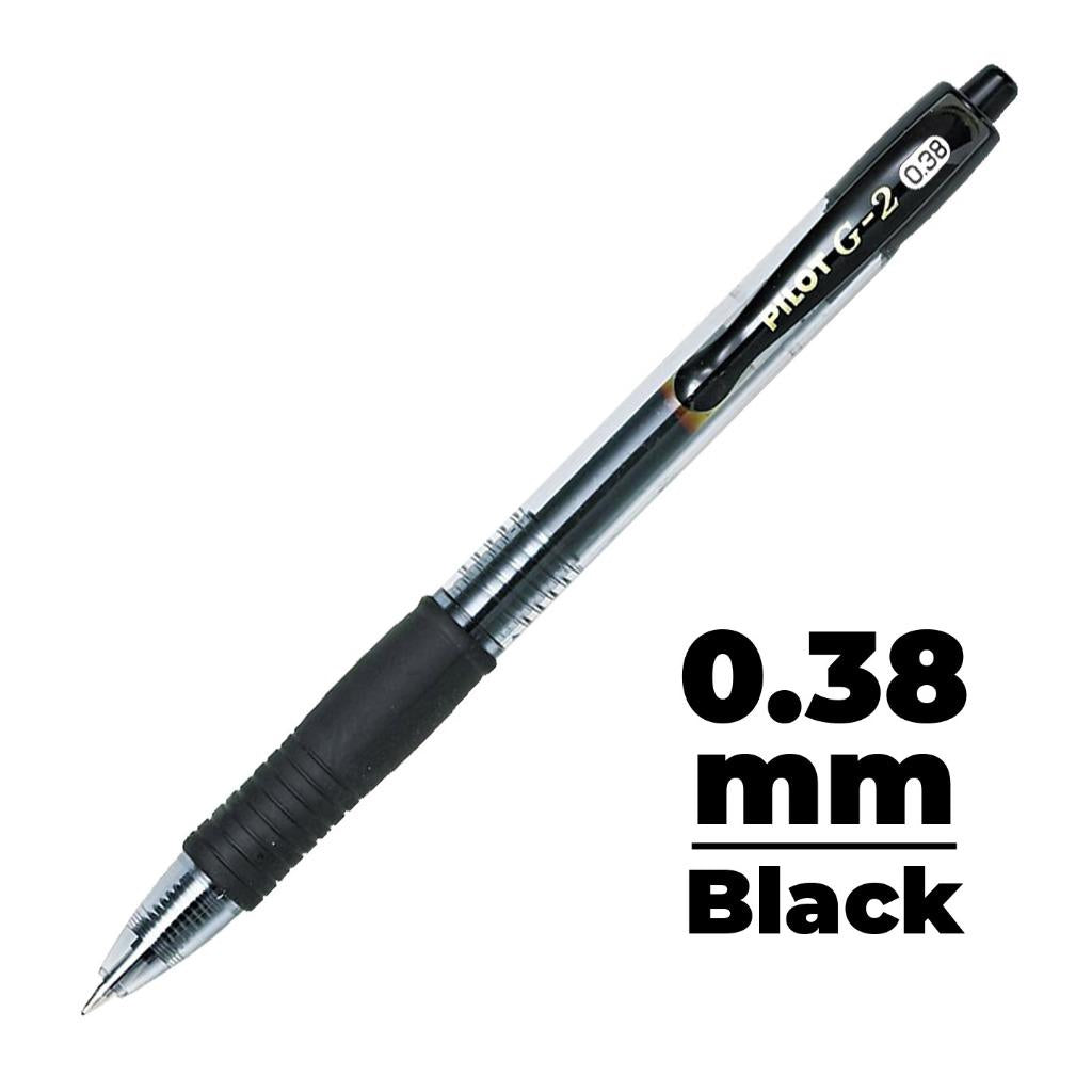 PILOT G2 Gel Pen, Pilot Retractable Gel Pen, Pilot G-2 Gel Pen - 0.38, 0.5, 0.7, 1.0 | Black / Blue / Red