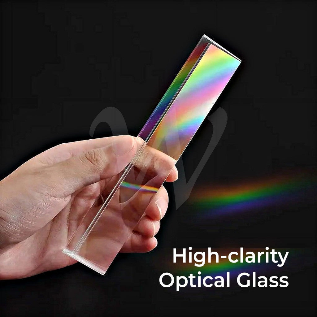 Optical Glass Prism Optical Lens Physics Science Toys - Triangular 3cm*3cm (10cm / 15cm)