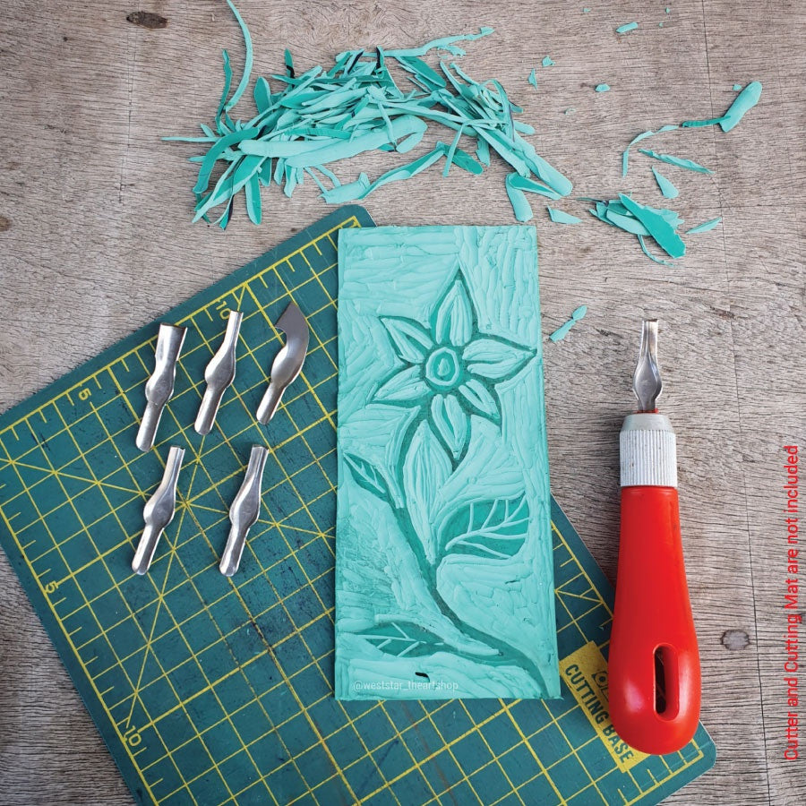 A4, A3, A2, A5 Lino Board For Print Making Carving Board Lino Sheet Linoleum Lino Block Carving Blocks