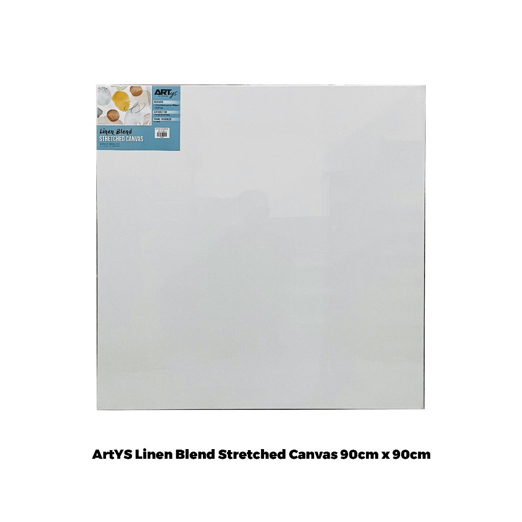 ARTYS Linen Canvas Linen Blend Stretched Canvas Linen Canvas for Acrylic Painting Oil Painting - 380g