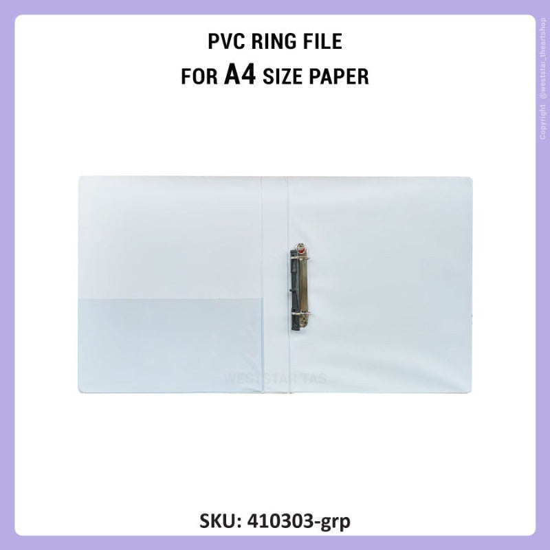 K2 A4 2D PVC Ring File 2D File 25mm, 40mm 50mm, 65mm