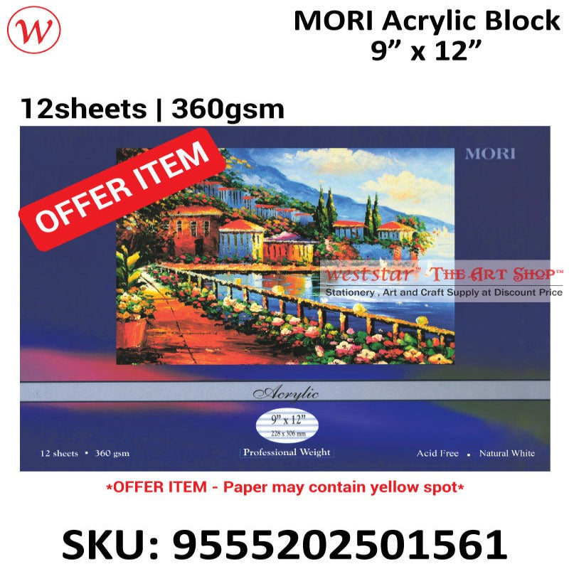Mori Acrylic Block| 360gsm