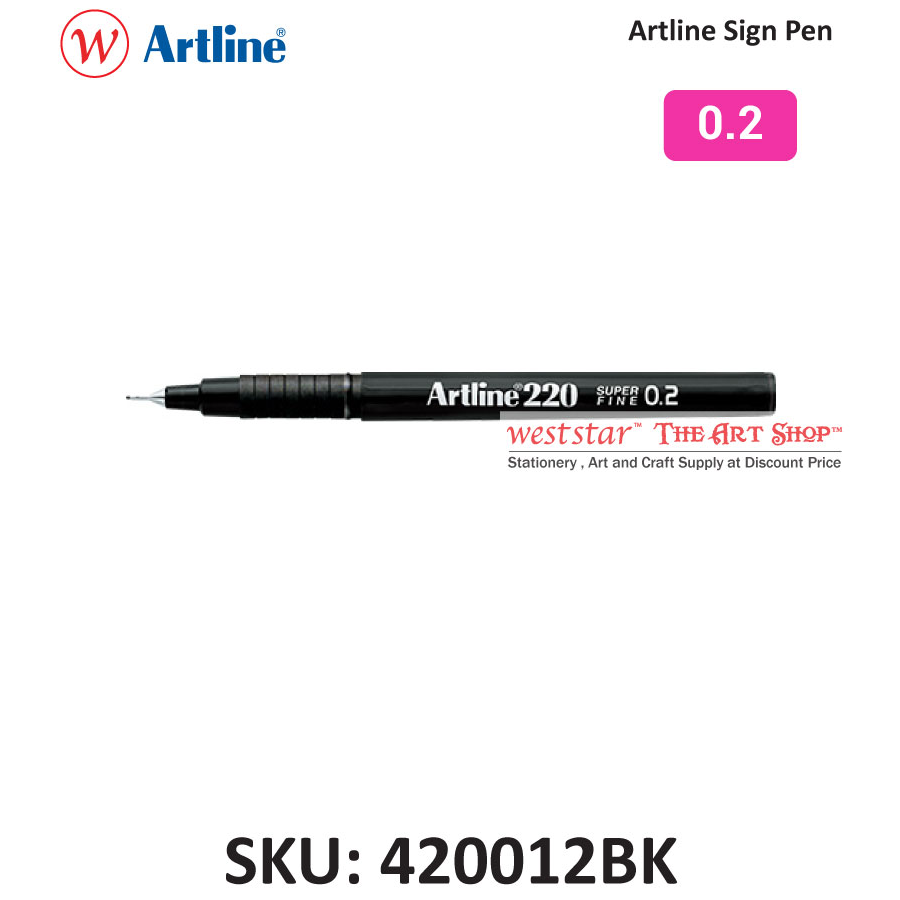 Artline Sign Pen - Black