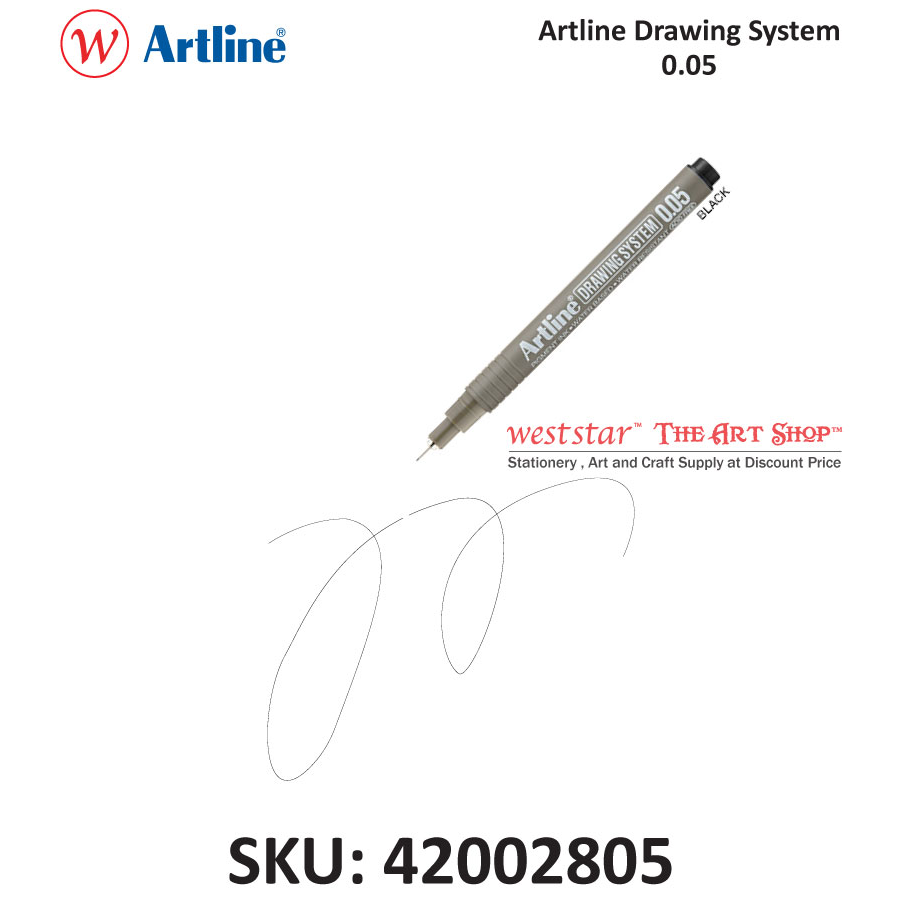 Artline Drawing System / Drawing Pen - Black | 0.05-0.8