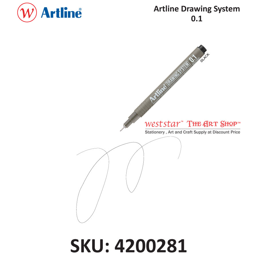 Artline Drawing System / Drawing Pen - Black | 0.05-0.8