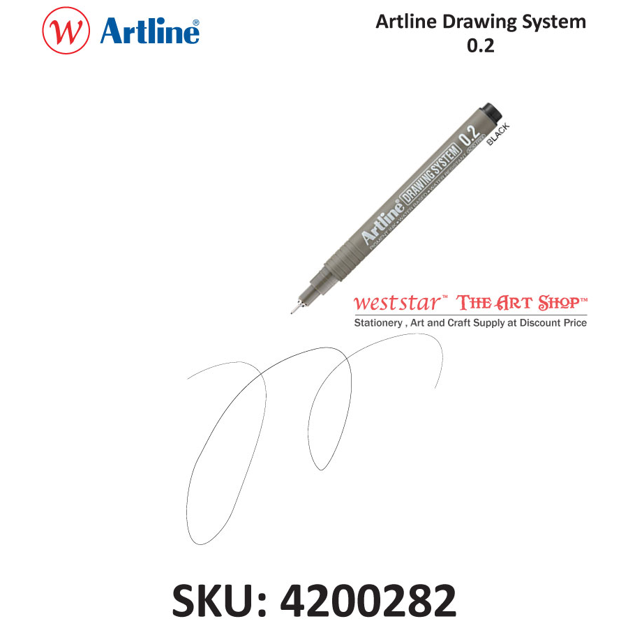 Artline Drawing System / Drawing Pen - Black | 0.05-0.8