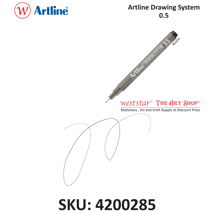 Artline Drawing System / Drawing Pen - Black | 0.05-0.8