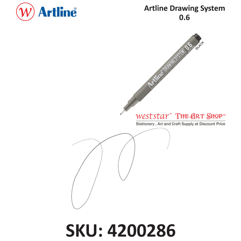 Artline Drawing System / Drawing Pen - Black | 0.05-0.8