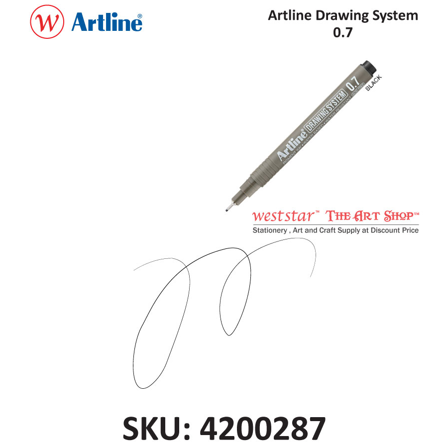 Artline Drawing System / Drawing Pen - Black | 0.05-0.8