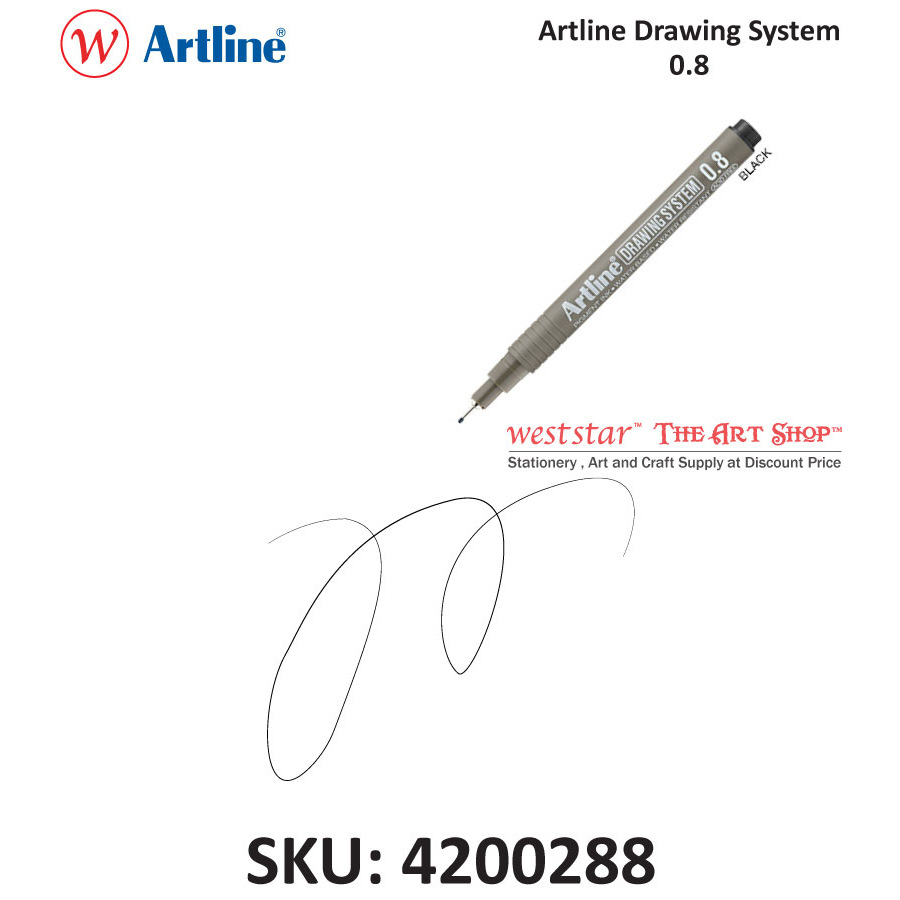 Artline Drawing System / Drawing Pen - Black | 0.05-0.8