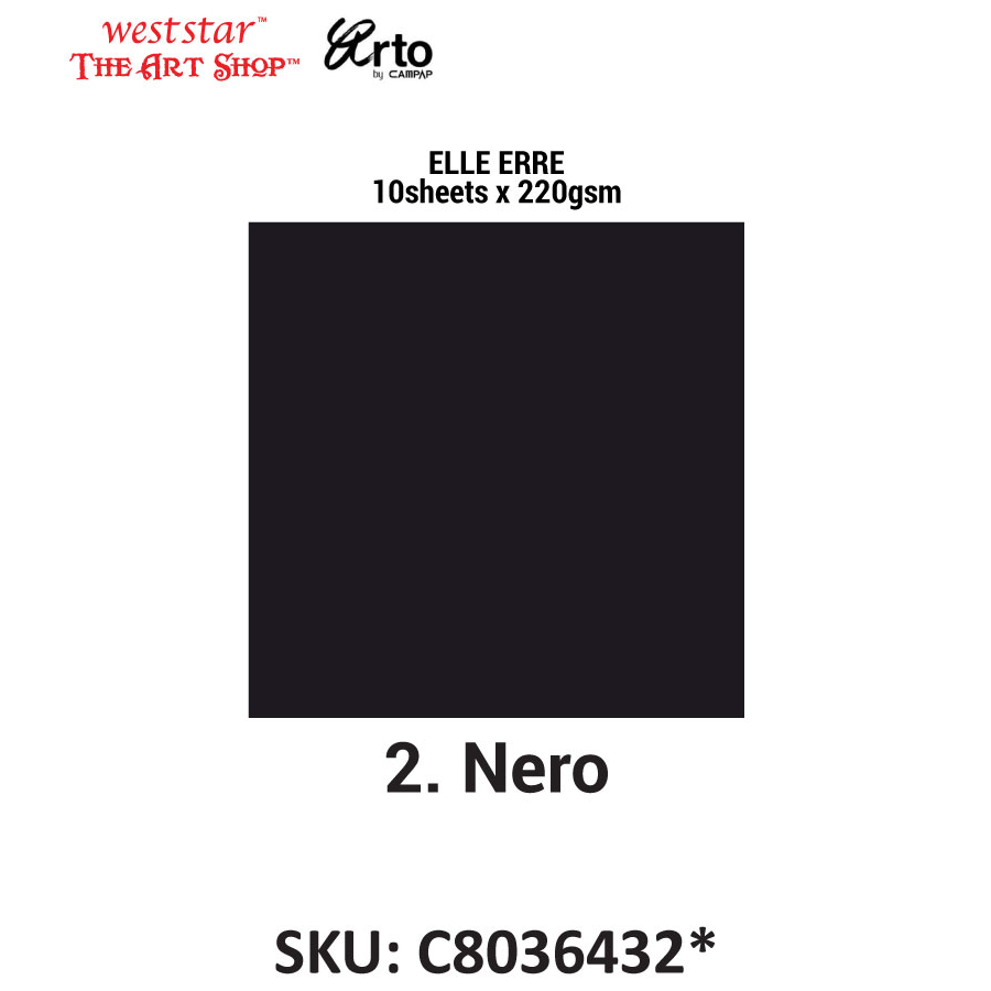 Arto by Campap A4 ELLE ERRE Color Card (220gsm*10sheets)