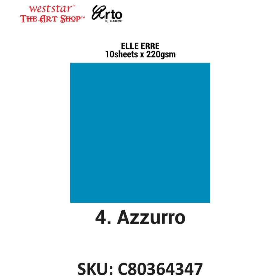 Arto by Campap A4 ELLE ERRE Color Card (220gsm*10sheets)