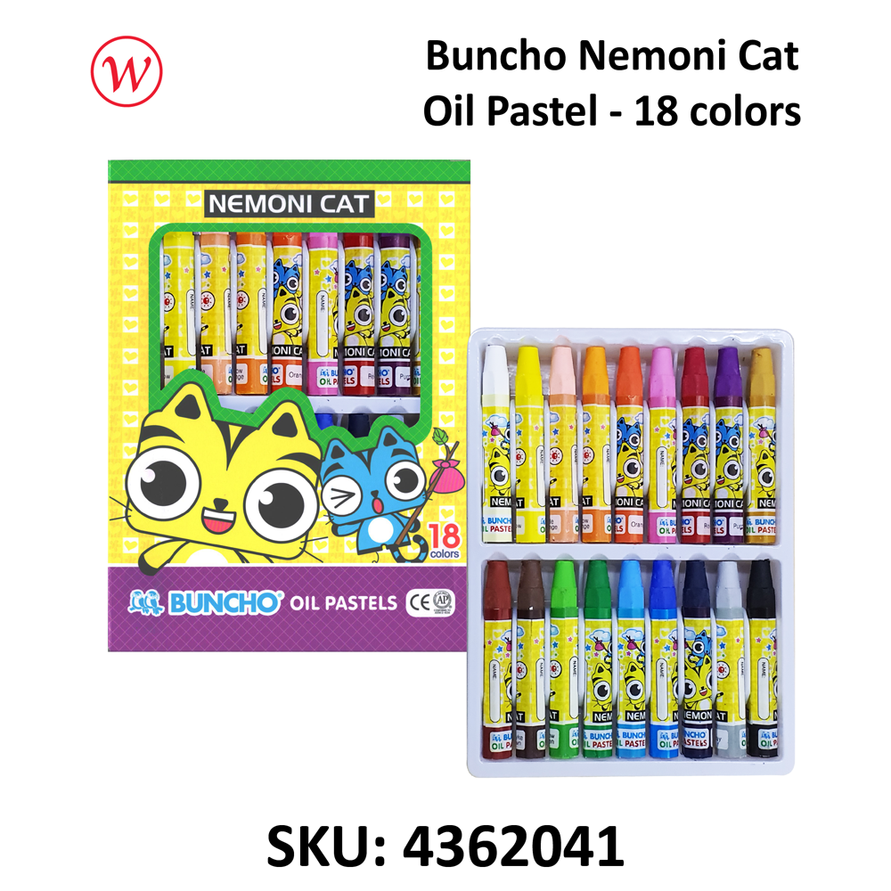Buncho Nemoni Cat Oil Pastel