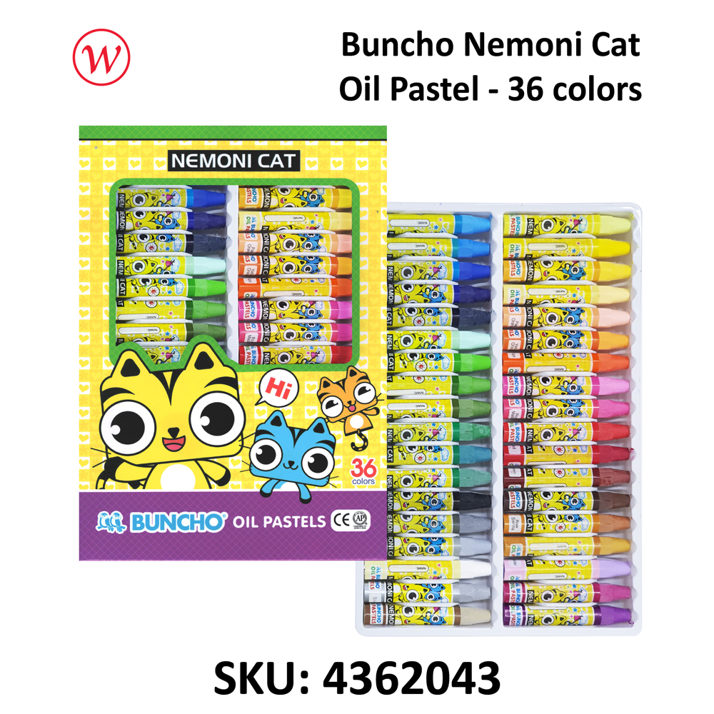 Buncho Nemoni Cat Oil Pastel