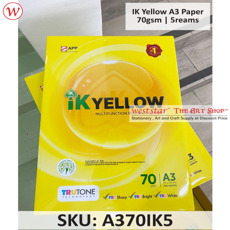 IK Yellow Paper | A3 x 70gsm