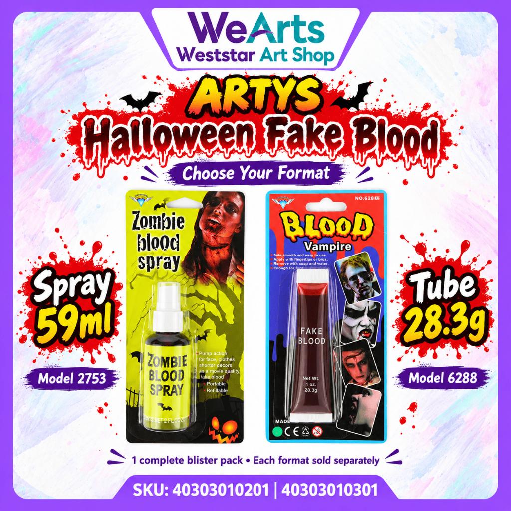ARTYS Halloween Fake Blood – Spray 59ml or Tube 28.3g
