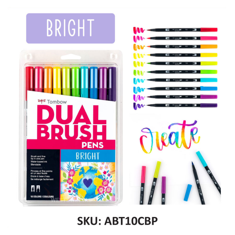 Tombow Dual Brush Pen Set | 10 Colors