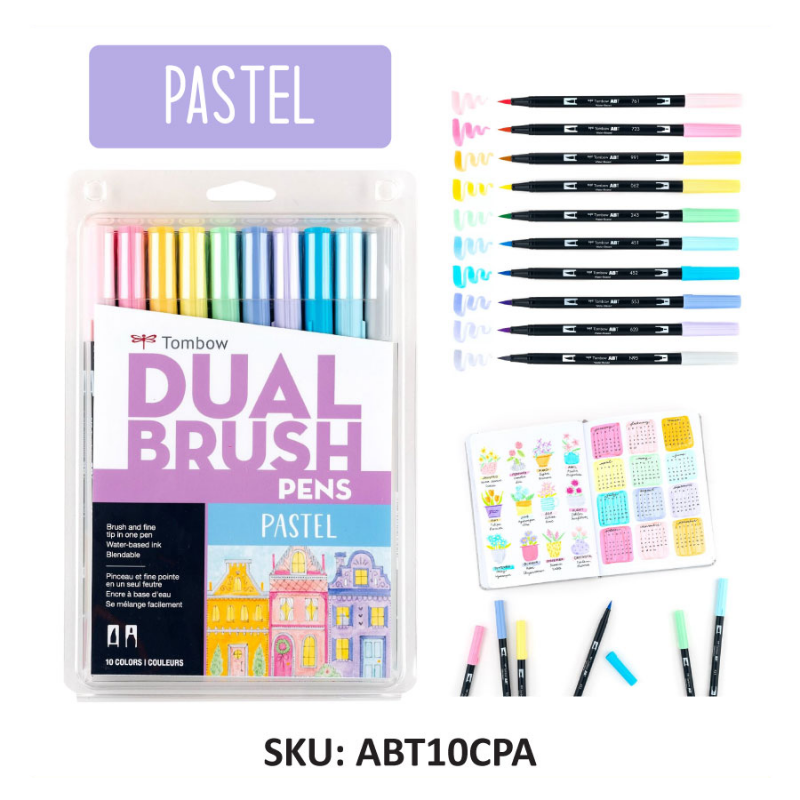 Tombow Dual Brush Pen Set | 10 Colors