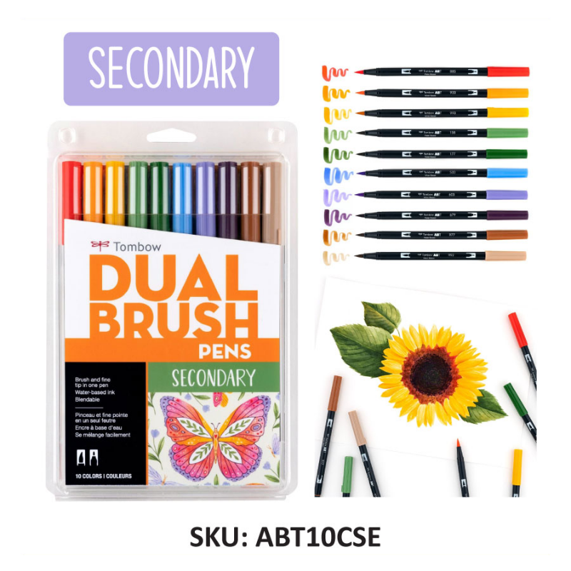 Tombow Dual Brush Pen Set | 10 Colors