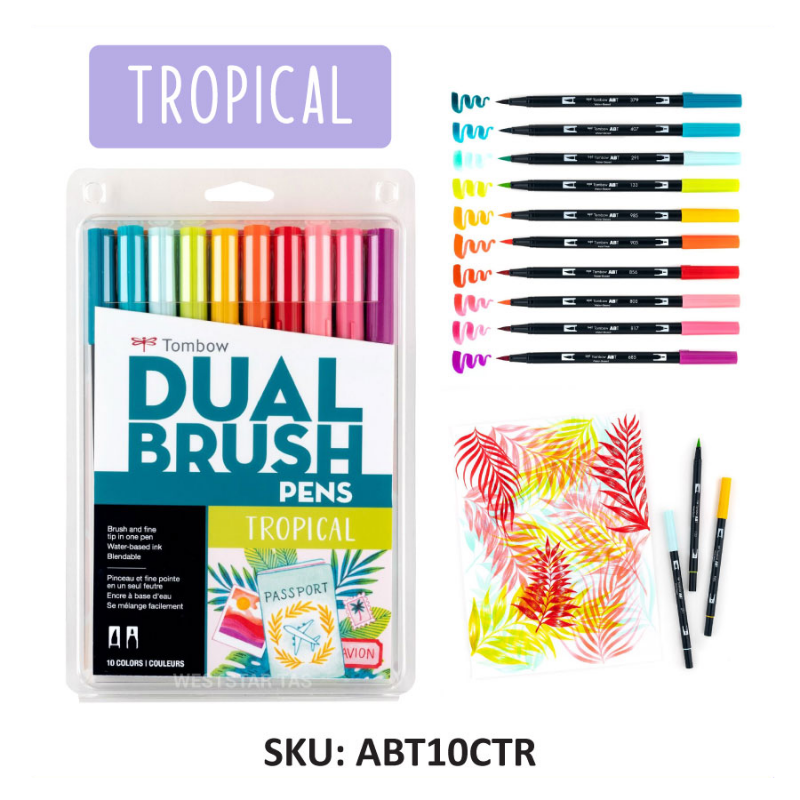 Tombow Dual Brush Pen Set | 10 Colors