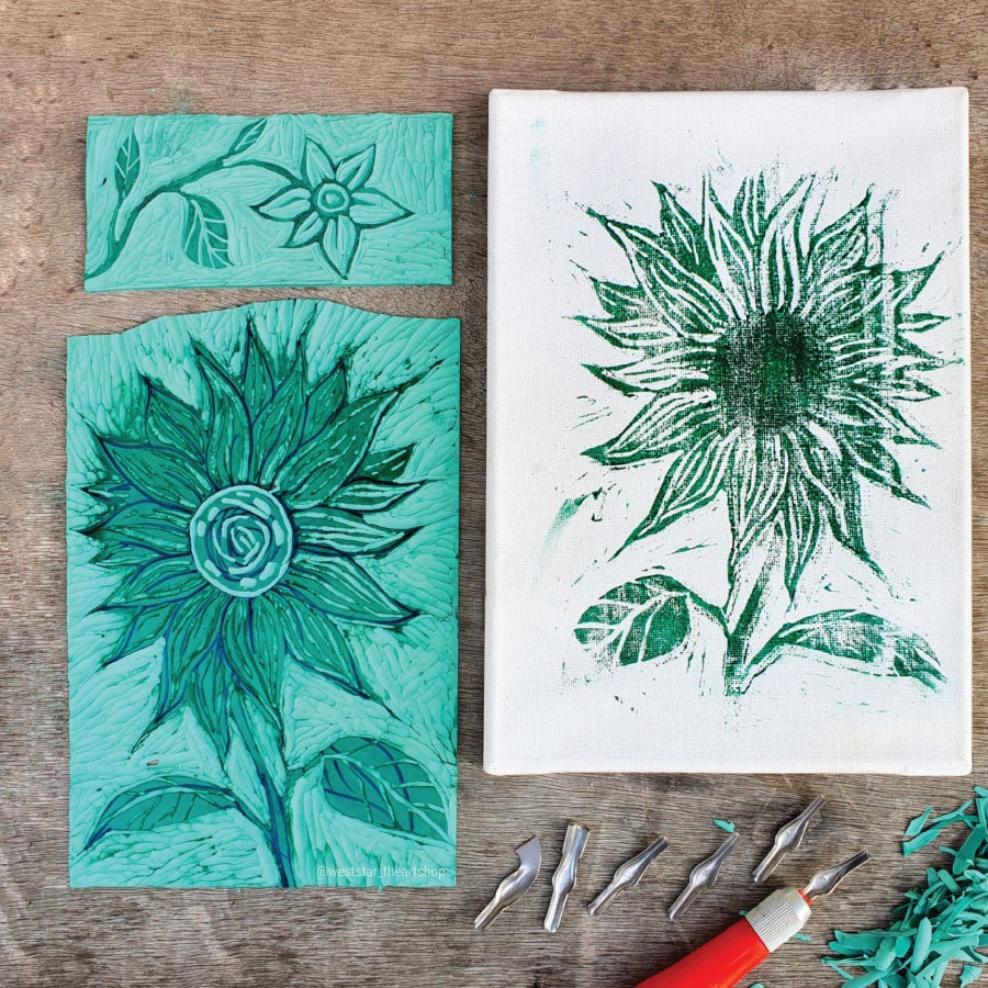 A4, A3, A2, A5 Lino Board For Print Making Carving Board Lino Sheet Linoleum Lino Block Carving Blocks