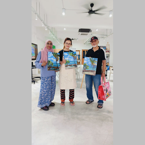 Acrylic on 30x40cm canvas with Aishah