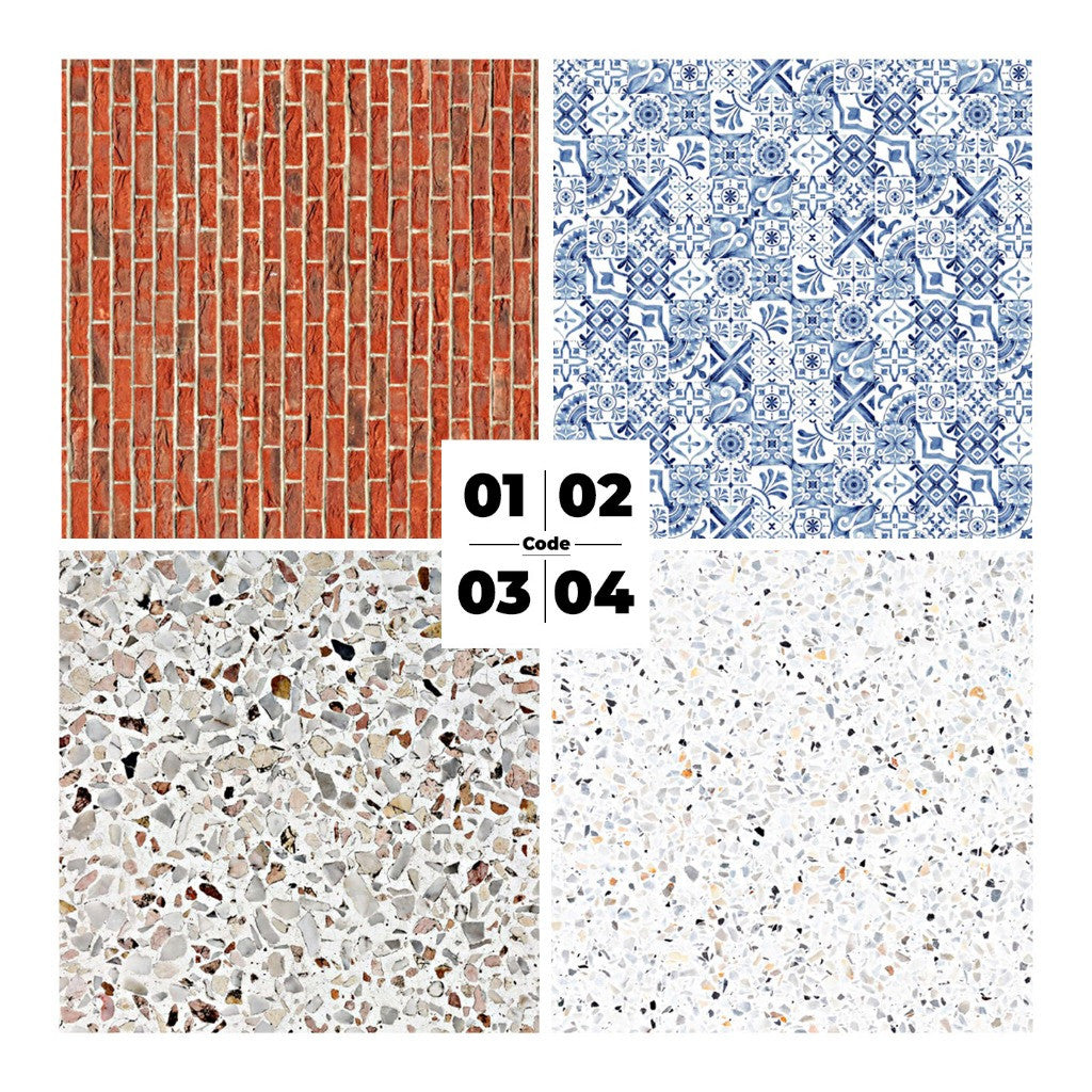 A4 Miniature Diorama Flooring Floor / Wallpaper pattern ( 1:24 / 1:18 ) - Single pc