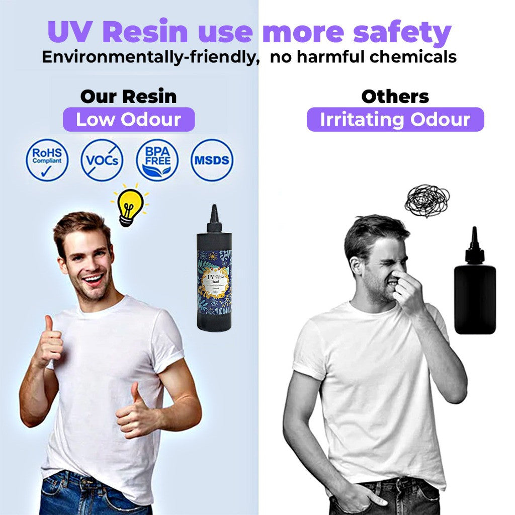 UV Resin Hard UV Curable Resin Solution 50g / 200g / 500g Art & Craft