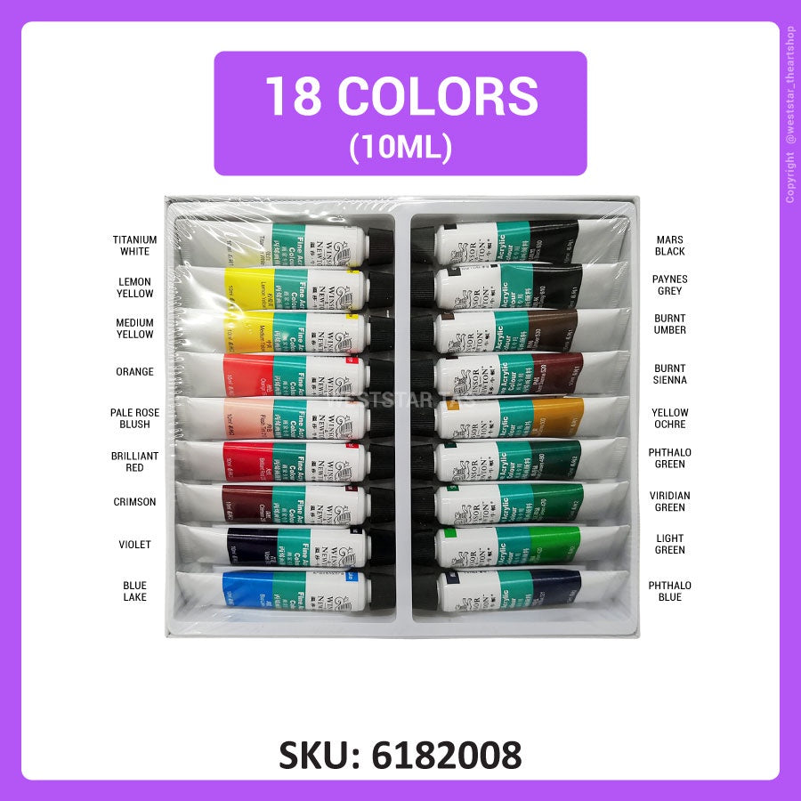 Winsor & Newton Acrylic Paint Set / Acrylic Colour 10ml *SUPER DEALS*
