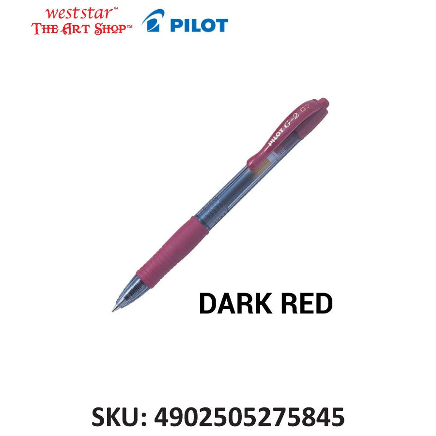 PILOT G2 Gel Pen, Pilot Retractable Gel Pen, Pilot G-2 Gel Pen Colored 0.7mm