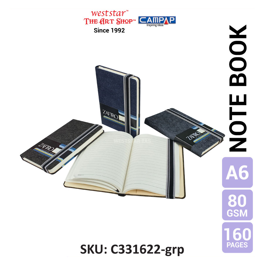 A6 Campap Zafiro Notebook (CE33162) | METALLIC COVER