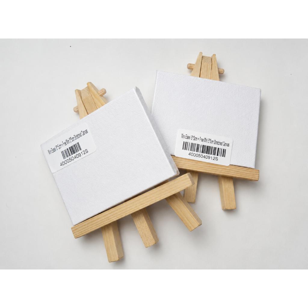 Mini Easel Set with Canvas Small Painting Canvas with Mini Easel Canvas Kit