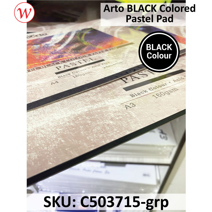 Arto BLACK Colored Pastel Pad