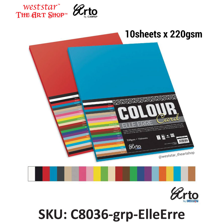 Arto by Campap A4 ELLE ERRE Color Card (220gsm*10sheets)