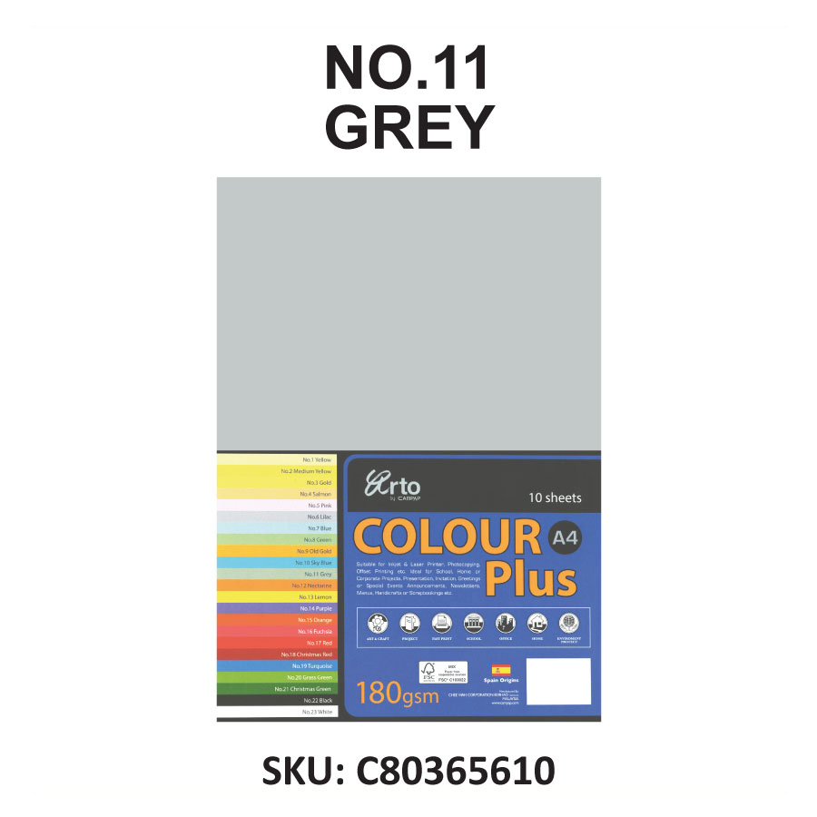 Arto by Campap A4 Colour Plus 10sheets x 180gsm