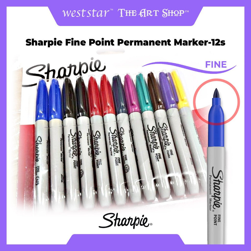 Sharpie Fine Point Permanent Marker-12s
