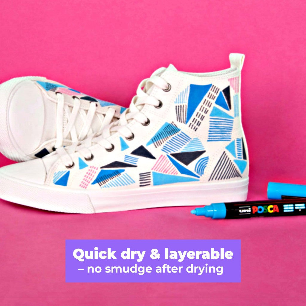 UNI POSCA Water-based Paint Marker Set ( PC-1M 8C ,8SC & 16C / PC-3M 8C ,8SC & 16C / PC-5M 8C ,8SC & 16C )