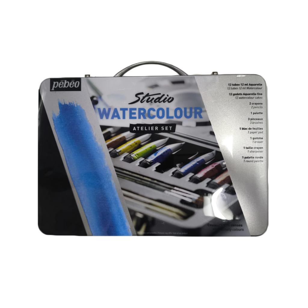 PEBEO Studio WATERCOLOUR ATELIER Metal Set Watercolour Paint