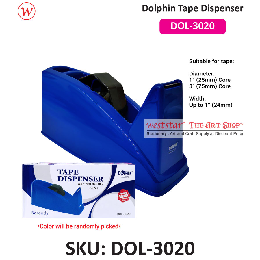 Dolphin 3 in 1 Tape Dispenser (DOL-3020)