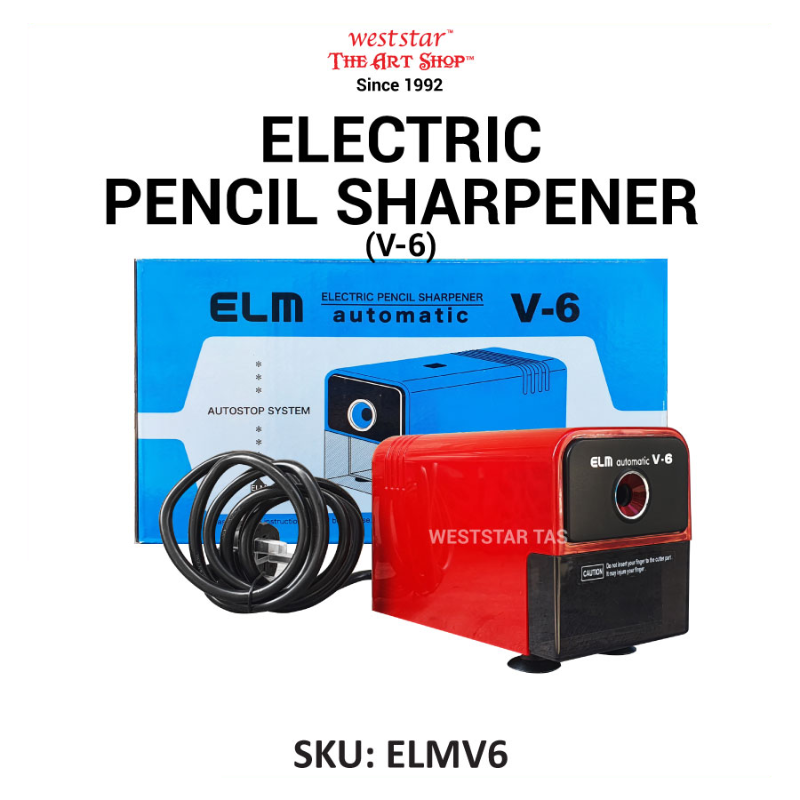 ELM Electric Pencil Sharpener (V-6) , Automatic Sharpener for classroom, studio, office