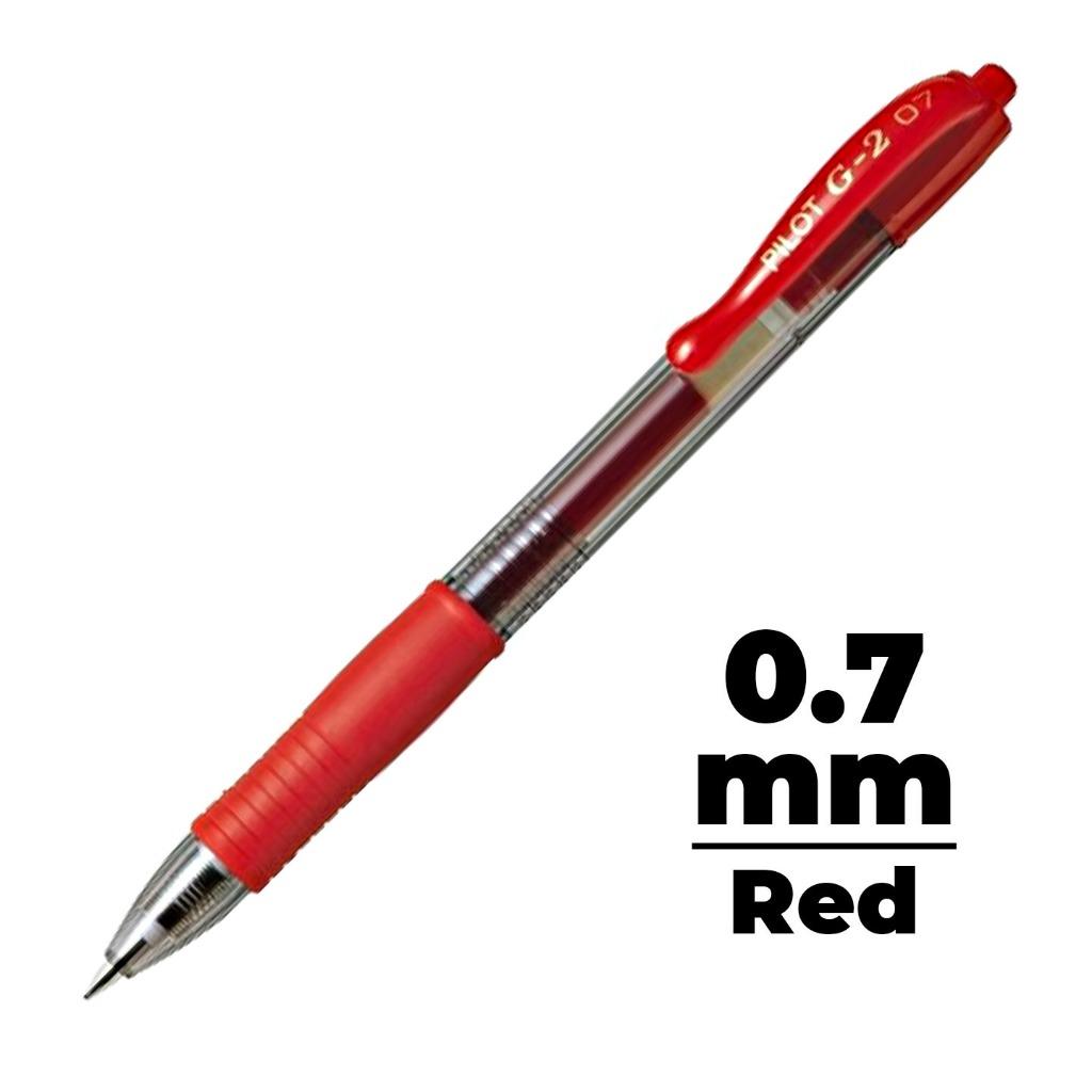 PILOT G2 Gel Pen, Pilot Retractable Gel Pen, Pilot G-2 Gel Pen - 0.38, 0.5, 0.7, 1.0 | Black / Blue / Red