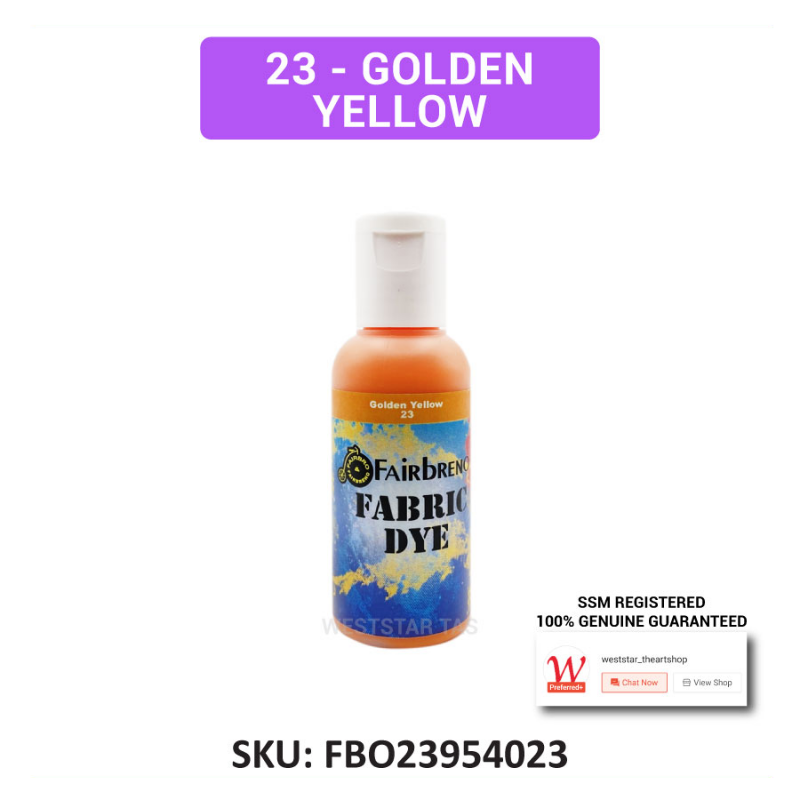 Fairbreno Fabric Dye 60ml (Paint directly, also suitable for Silkscreen printing, Stamp, Stencilling)