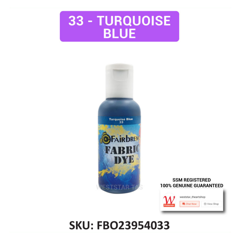 Fairbreno Fabric Dye 60ml (Paint directly, also suitable for Silkscreen printing, Stamp, Stencilling)