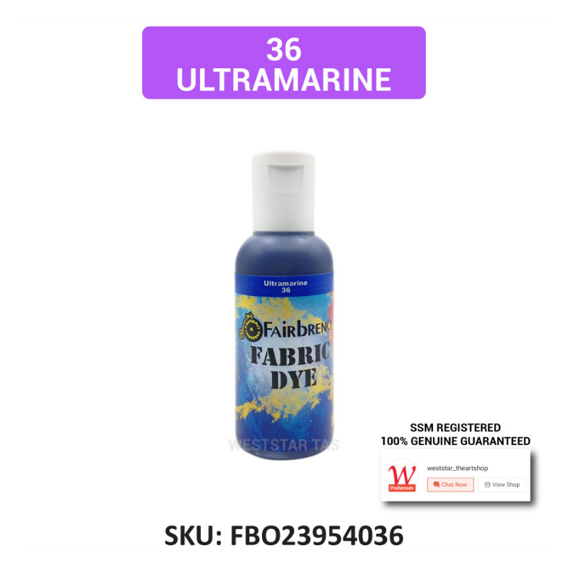 Fairbreno Fabric Dye 60ml (Paint directly, also suitable for Silkscreen printing, Stamp, Stencilling)
