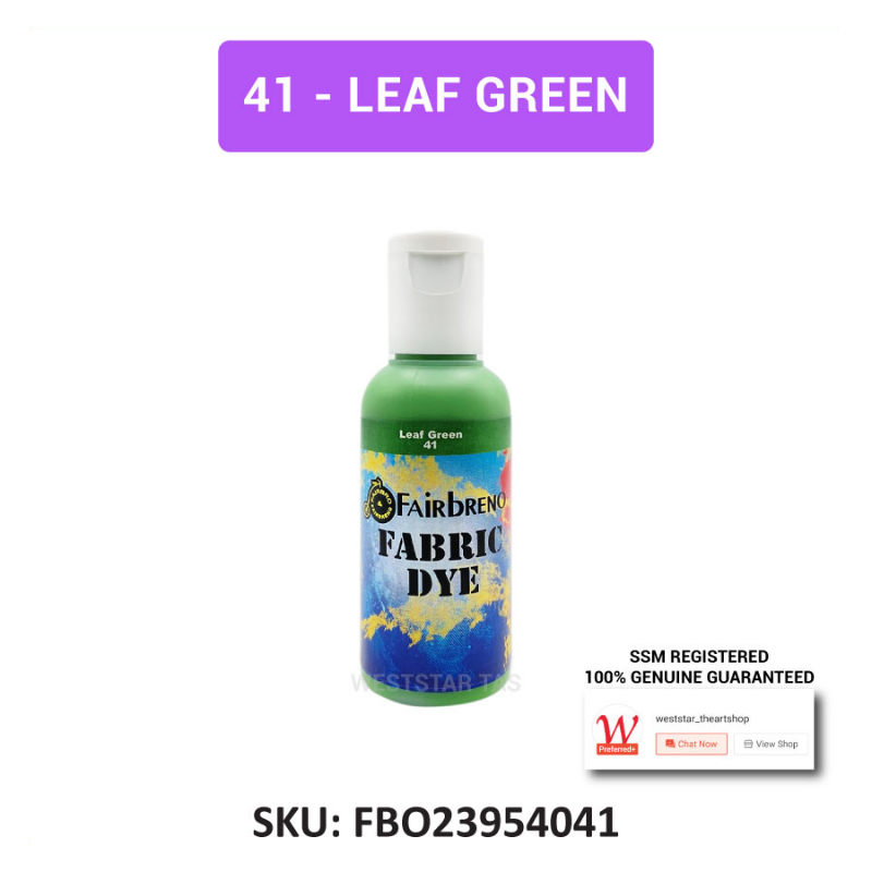 Fairbreno Fabric Dye 60ml (Paint directly, also suitable for Silkscreen printing, Stamp, Stencilling)