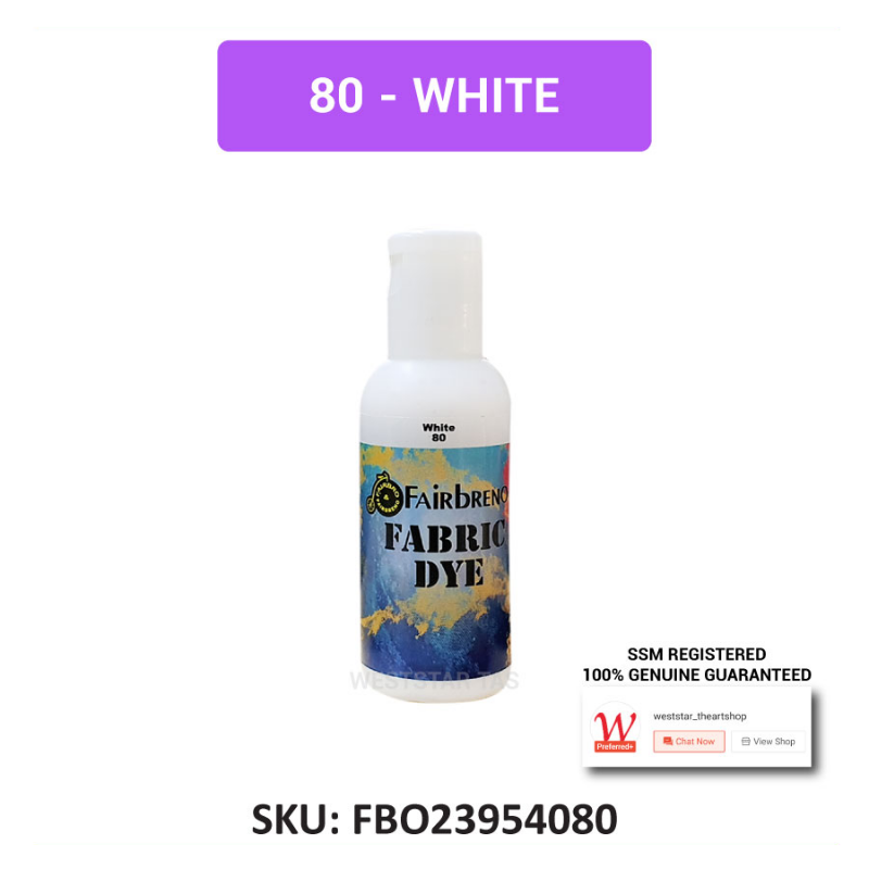 Fairbreno Fabric Dye 60ml (Paint directly, also suitable for Silkscreen printing, Stamp, Stencilling)