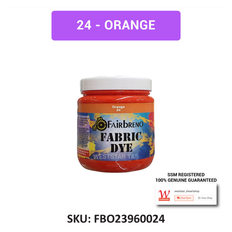 Fairbreno Fabric Dye 300gm (Can be painted and printed, silkscreen, stamp, stencilling)